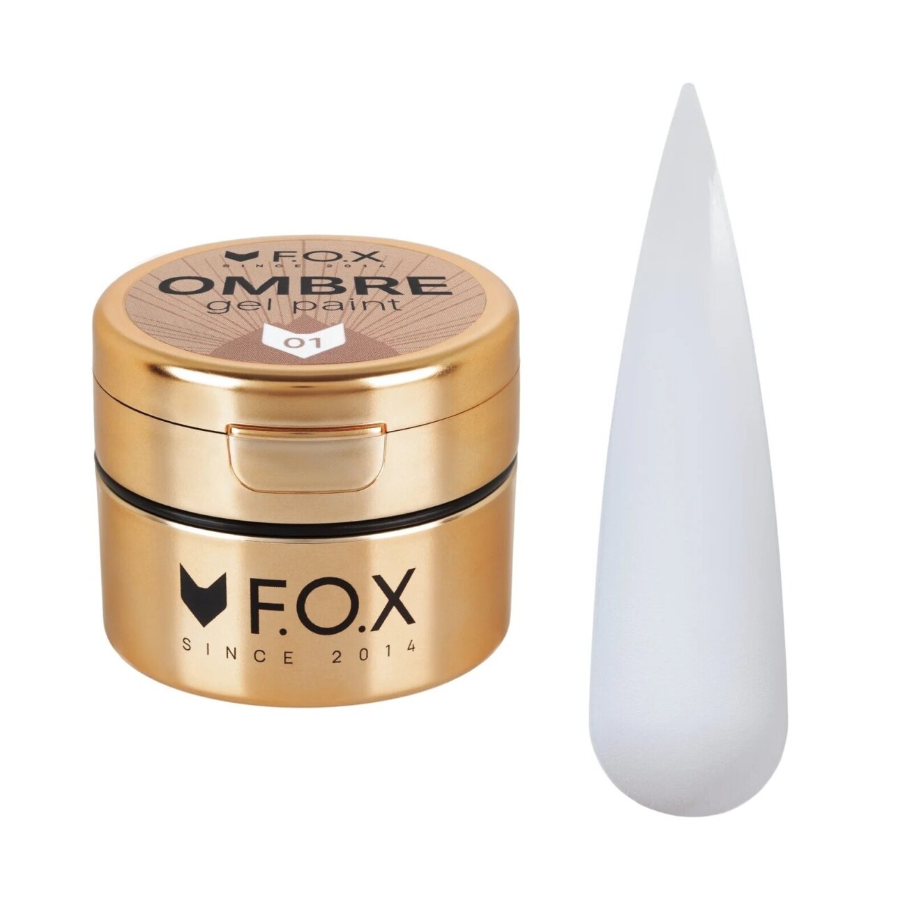 F.O.X Ombre Gel Paint Nr. 001 5 ml – balti geliniai dažai F.O.X Ombre Gel Paint Nr. 001 5 ml – balti geliniai dažai