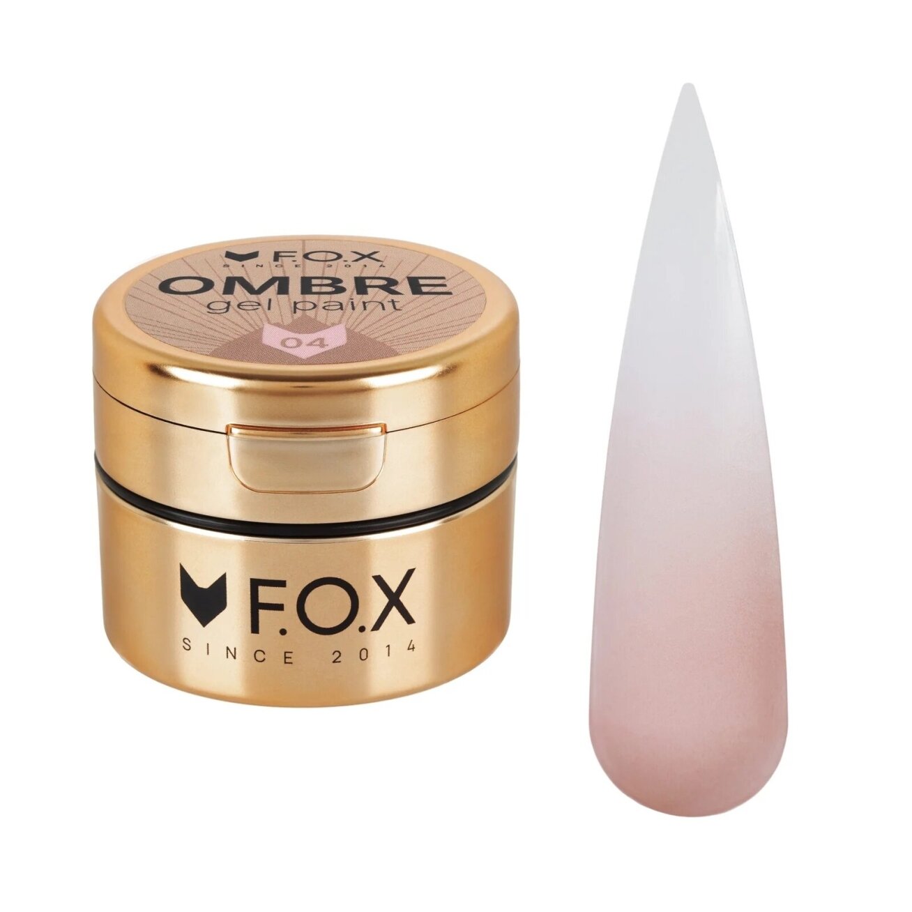 F.O.X Ombre Gel Paint Nr. 004 5 ml – rožiniai geliniai dažai