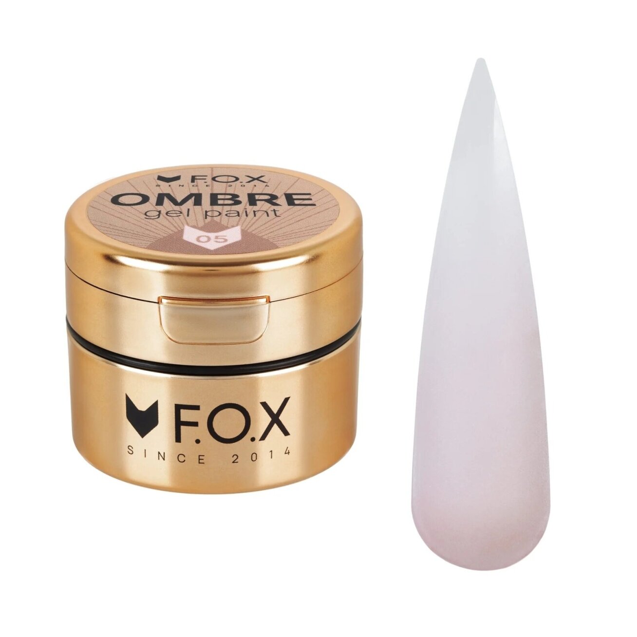 F.O.X Ombre Gel Paint Nr. 005 5 ml – šviesiai rausvi geliniai dažai F.O.X Ombre Gel Paint Nr. 005 5 ml – šviesiai rausvi geliniai dažai