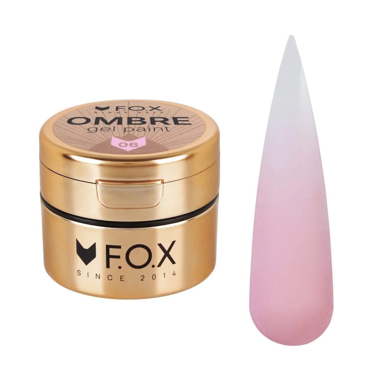 F.O.X Ombre Gel Paint Nr. 006 5 ml – rožiniai geliniai dažai F.O.X Ombre Gel Paint Nr. 006 5 ml – rožiniai geliniai dažai