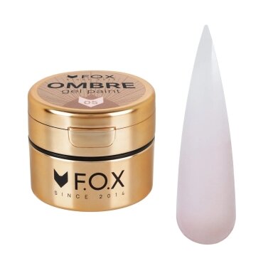 F.O.X Ombre Gel Paint Nr. 005 5 ml – šviesiai rausvi geliniai dažai