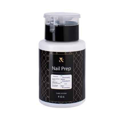 F.O.X Nail Prep nagų dehidratorius su dozatoriumi, 160 ml F.O.X Nail Prep nagų dehidratorius su dozatoriumi, 160 ml