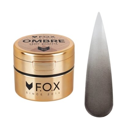 F.O.X Ombre Gel Paint Nr. 010 5 ml – grafito spalvos geliniai dažai F.O.X Ombre Gel Paint Nr. 010 5 ml – grafito spalvos geliniai dažai
