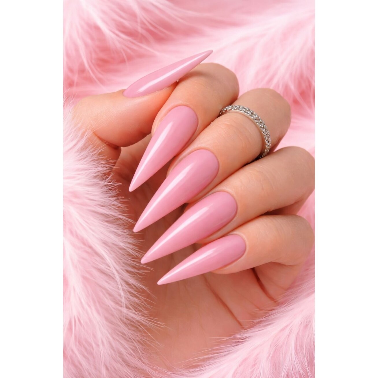 Gelly Sweet pink self levelling gel Fluffy, 40ml – savaime išsilyginantis gelis (TPO/HEMA FREE) 2
