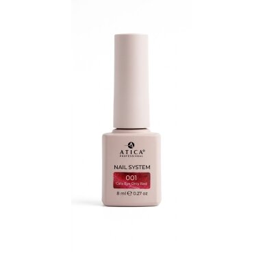 Gelinis lakas Cat's Eye Only Red 01, 8 ml