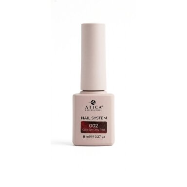 Gelinis lakas Cat's Eye Only Red 02, 8 ml