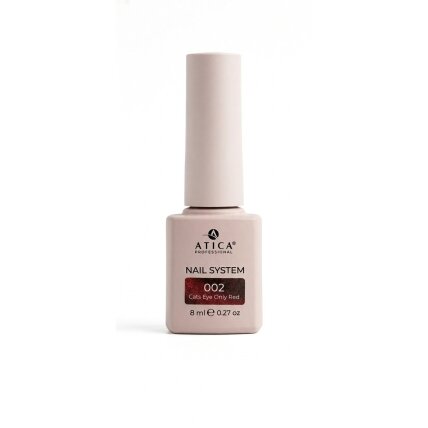 Gelinis lakas Cat's Eye Only Red 02, 8 ml