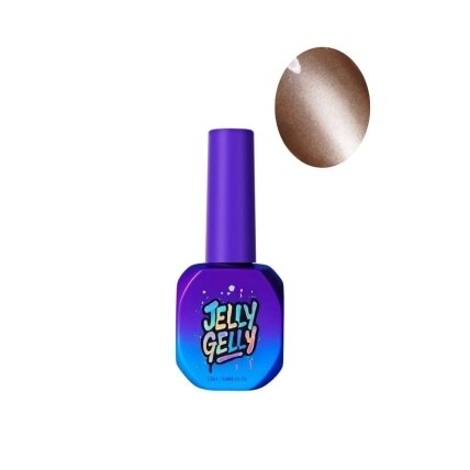 Gelinis lakas Jelly Gelly Glitter Champagne Silk, 12ml - blizgus gelinis lakas (Be TPO)