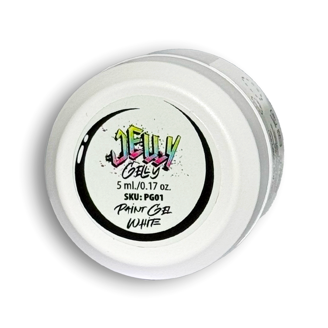 Jelly Gelly baltas piešimo gelis 5 ml