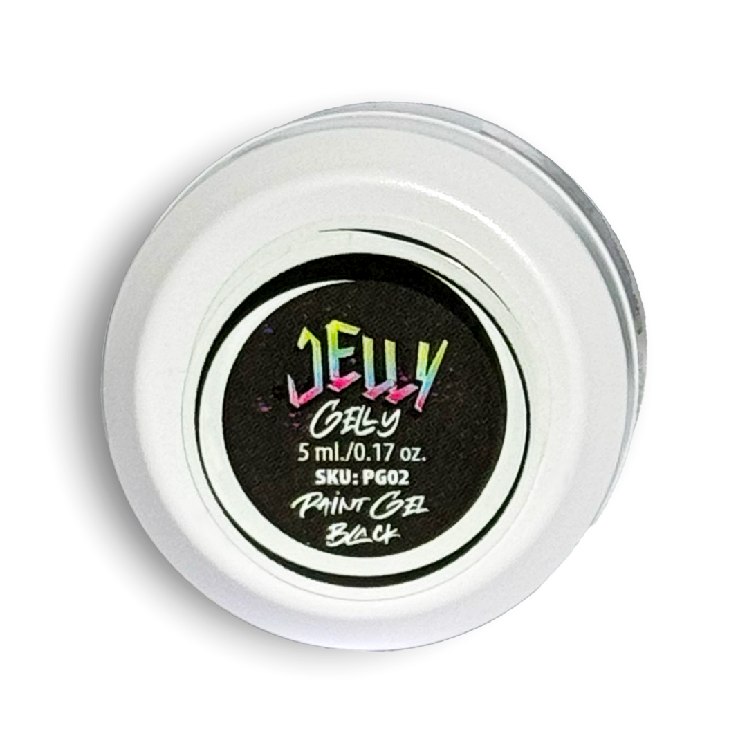 Jelly Gelly juodas piešimo gelis 5 ml