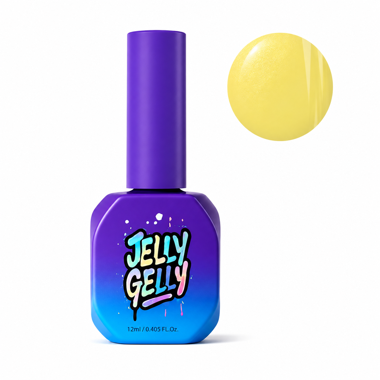 Jelly Gelly gelinis lakas Lemon Soufflé, 12 ml Jelly Gelly gelinis lakas Lemon Soufflé, 12 ml