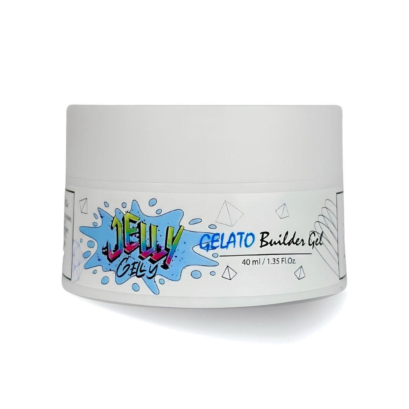 Jelly Gelly Cover Nude gel Gelato, 40ml - stovintis statybinis gelis (TPO/HEMA FREE) 1