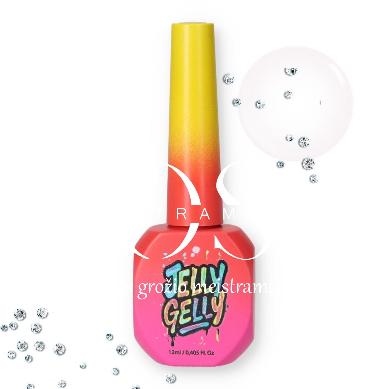 Jelly Gelly Hard Base (Fiber) Light Pink, 12ml Be HEMA/TPO (tvirta bazė su stiklo pluoštu) Jelly Gelly Hard Base (Fiber) Light Pink, 12ml Be HEMA/TPO (tvirta bazė su stiklo pluoštu)