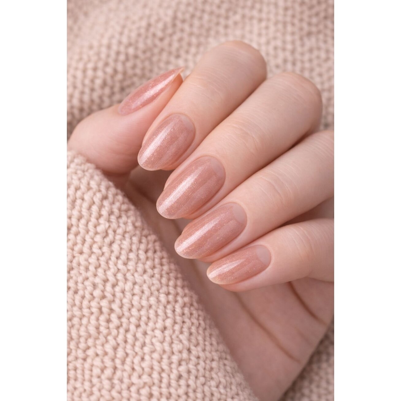 Jelly Gelly Hard Base (Fiber) Nude Shimmer, 12ml Be HEMA/TPO (tvirta bazė su stiklo pluoštu) 1