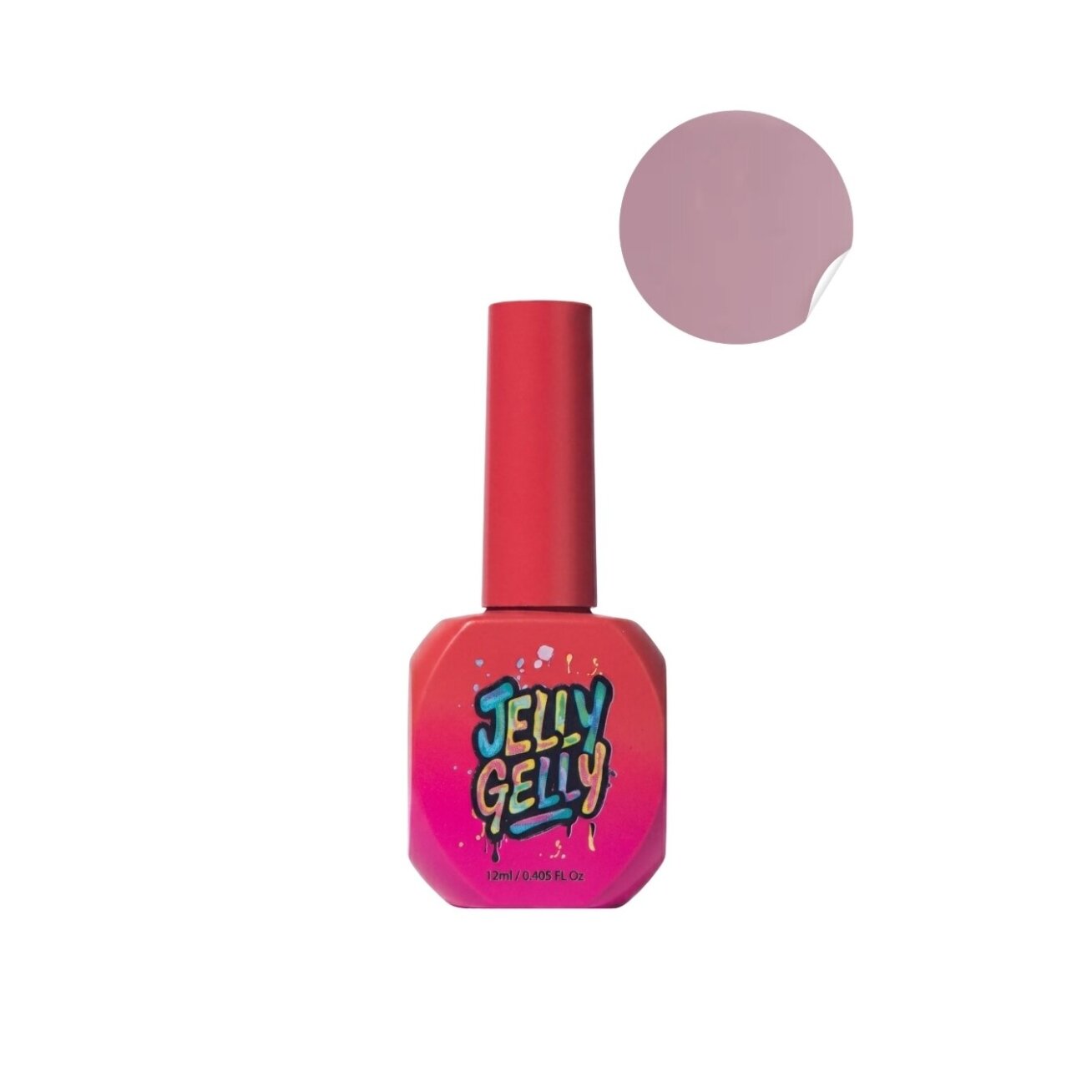 ​Jelly Gelly Hard Bottle Gel Stawberry Blush, 12ml - kietasis gelis buteliuke (TPO/HEMA FREE)