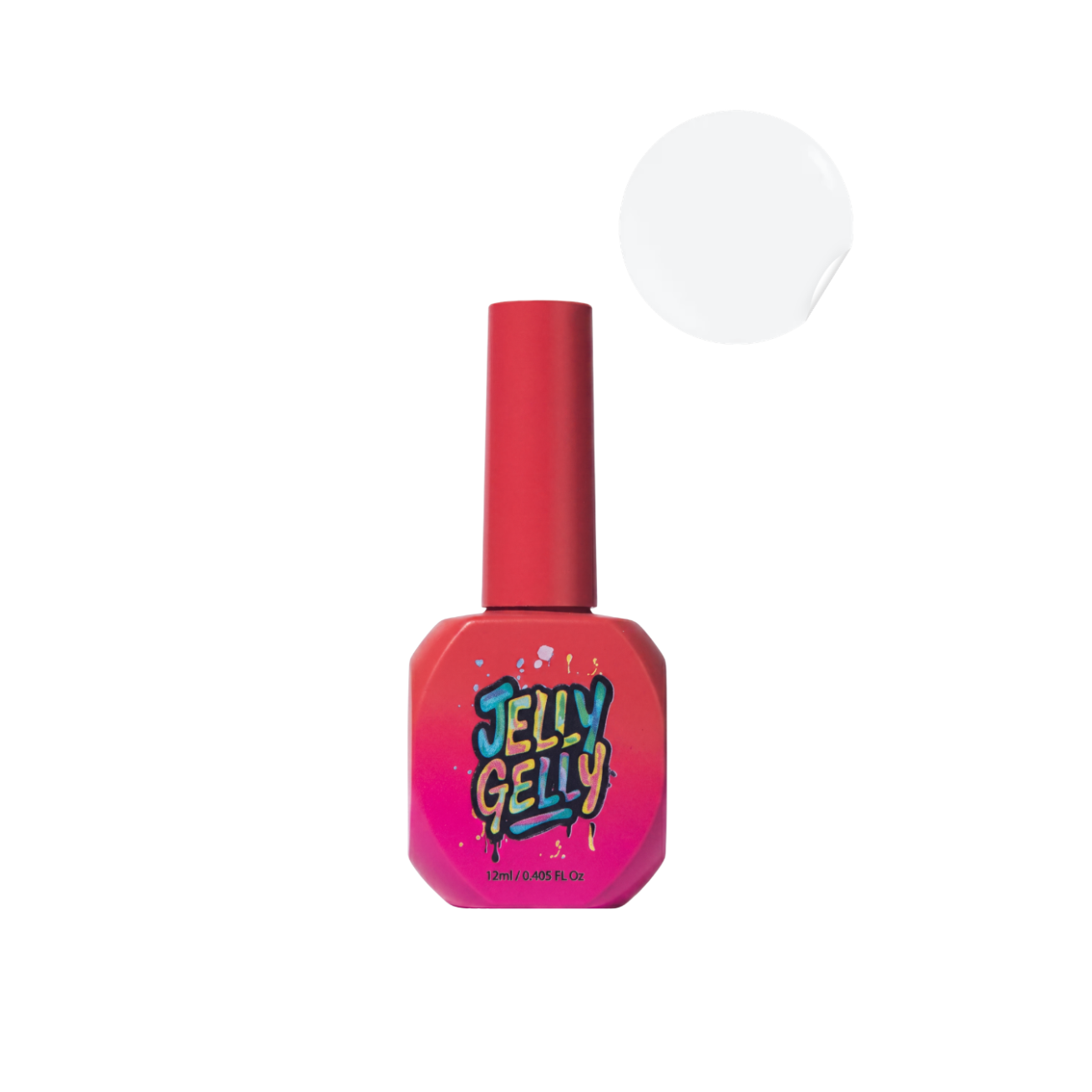 Jelly Gelly Rubber Base Milky, 12ml Be HEMA (HEMA-free)(elastinga kaučiukinė bazė) Jelly Gelly Rubber Base Milky, 12ml Be HEMA (HEMA-free)(elastinga kaučiukinė bazė)