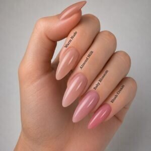 Jelly Gelly Builder Base Warm Nude 12 ml – Modeliuojanti bazė nagams 1