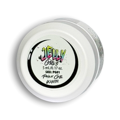 Jelly Gelly baltas piešimo gelis 5 ml