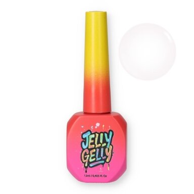 Jelly Gelly Hard Base (Fiber) Light Pink, 12ml Be HEMA/TPO (tvirta bazė su stiklo pluoštu)