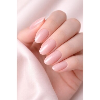 Jelly Gelly Hard Base (Fiber) Light Pink, 12ml Be HEMA/TPO (tvirta bazė su stiklo pluoštu)