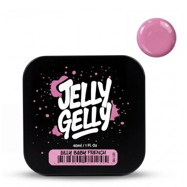 Jelly Gelly Lolly Baby French savaime išsilyginantis gelis, „baby boomer“ ir French efektui, 40ml