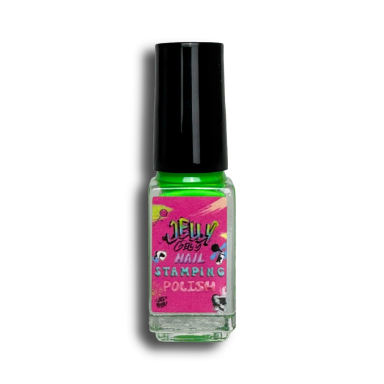 Jelly Gelly Nail štampavimo lakas Neon Green 5 ml