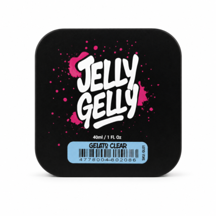 Jelly Gelly clear gel Gelato, 40ml – stovintis statybinis gelis (TPO/HEMA FREE) Jelly Gelly clear gel Gelato, 40ml – stovintis statybinis gelis (TPO/HEMA FREE)