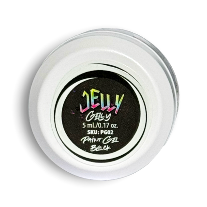 Jelly Gelly juodas piešimo gelis 5 ml