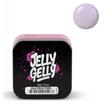 Jelly Gelly Lolly Milky Pearl savaime išsilyginantis gelis su švelniu pieno atspalviu ir subtiliu perlamutriniu efektu, 40ml Jelly Gelly Lolly Milky Pearl savaime išsilyginantis gelis su švelniu pieno atspalviu ir subtiliu perlamutriniu efektu, 40ml