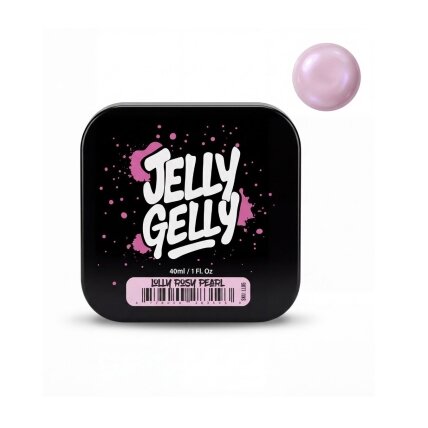 Jelly Gelly Lolly Rosy Pearl savaime išsilyginantis gelis su subtiliu perlamutriniu efektu, 40ml Jelly Gelly Lolly Rosy Pearl savaime išsilyginantis gelis su subtiliu perlamutriniu efektu, 40ml
