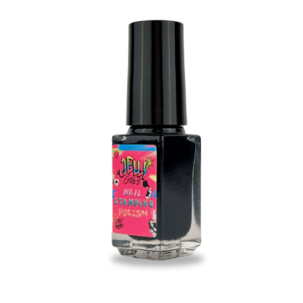 Jelly Gelly Nail štampavimo lakas Black 5 ml