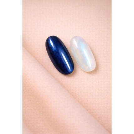 Jelly Gelly Top Coat Blue Pearl (No Wipe), 12ml Be HEMA/TPO – melsvas perlamutrinis viršutinis sluoksnis 2