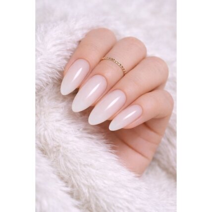 Jelly Gelly Top Coat Milky, 12ml Be HEMA/TPO (pieniškas viršutinis sluoksnis be lipnumo) 1