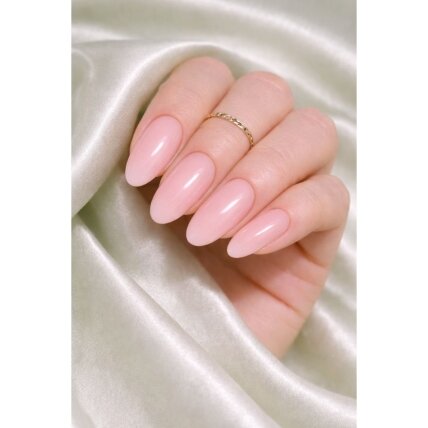 Jelly Gelly Top Coat Milky Pink (No Wipe), 12ml Be HEMA/TPO – pieniškas rožinis viršutinis sluoksnis 1