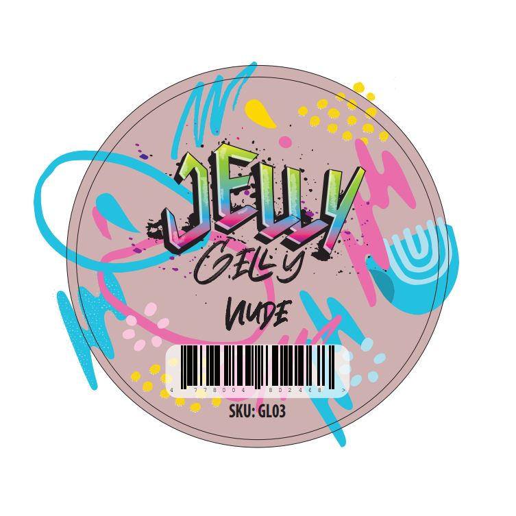 Jelly Gelly Nude gel Gelato, 40ml – stovintis statybinis gelis (TPO/HEMA FREE)