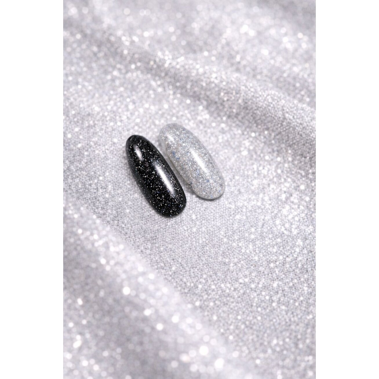 Jelly Gelly Top Coat Sparkle Touch – blizgus viršutinis sluoksnis, 12ml 2