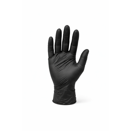 Nitrilo pirštinės BARAMEDA NITRILE BLACK, BE PUDROS, S dydis, juodos 1 Nitrilo pirštinės BARAMEDA NITRILE BLACK, BE PUDROS, S dydis, juodos 1
