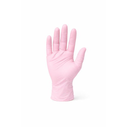 Nitrilo pirštinės BARAMEDA NITRILE PINK, BE PUDROS, XS dydis, ružavos 1 Nitrilo pirštinės BARAMEDA NITRILE PINK, BE PUDROS, XS dydis, ružavos 1