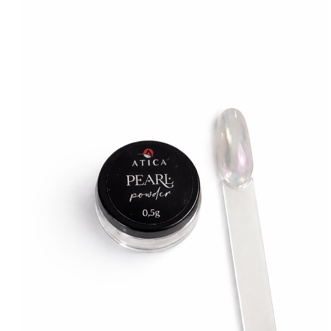 P01 Pearl powderr 0,5 g - Nagų perlo pudra