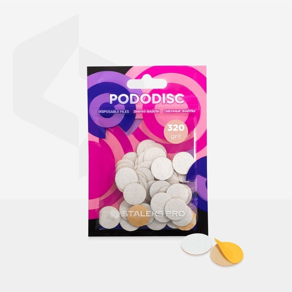 Staleks PODODISC S EXPERT papildymas, paminkštintas 320 grit (50vnt)