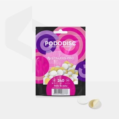 Staleks PODODISC S EXPERT papildymas, paminkštintas 240 grit (50vnt)