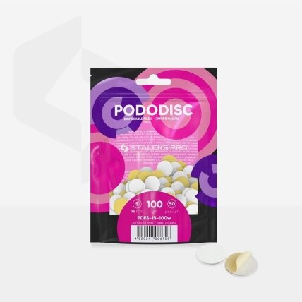 Staleks PODODISC S EXPERT papildymas, paminkštintas 100 grit (50vnt) Staleks PODODISC S EXPERT papildymas, paminkštintas 100 grit (50vnt)