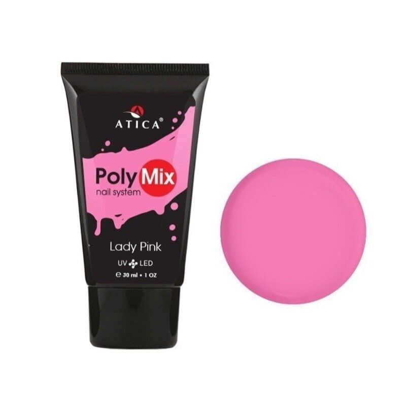 Poligelis Atica PolyMix 12 Lady Pink, 30 ml Poligelis Atica PolyMix 12 Lady Pink, 30 ml