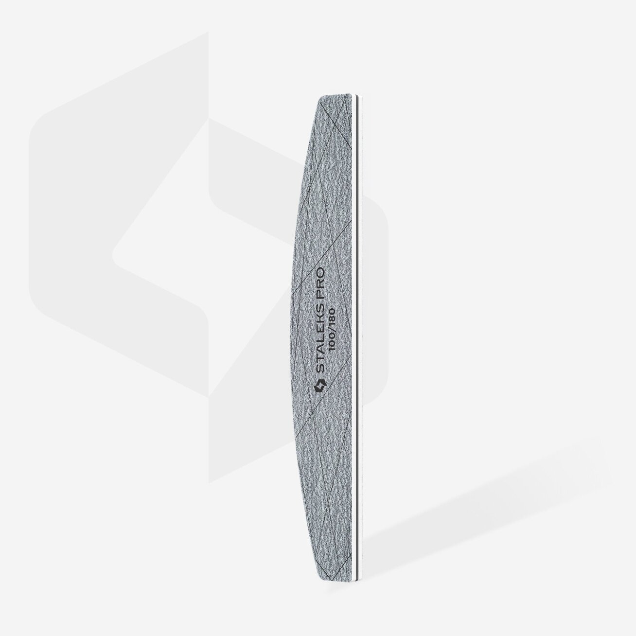 Profesionalios pusmėnulio formos nagų dildės STALEKS PRO SMART 100/180 grit, 25 vnt. Profesionalios pusmėnulio formos nagų dildės STALEKS PRO SMART 100/180 grit, 25 vnt.