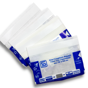ProSteril sterilizaciniai vokai 75×40mm skaidrūs be vidinių indikatorių. (100vnt.) 1