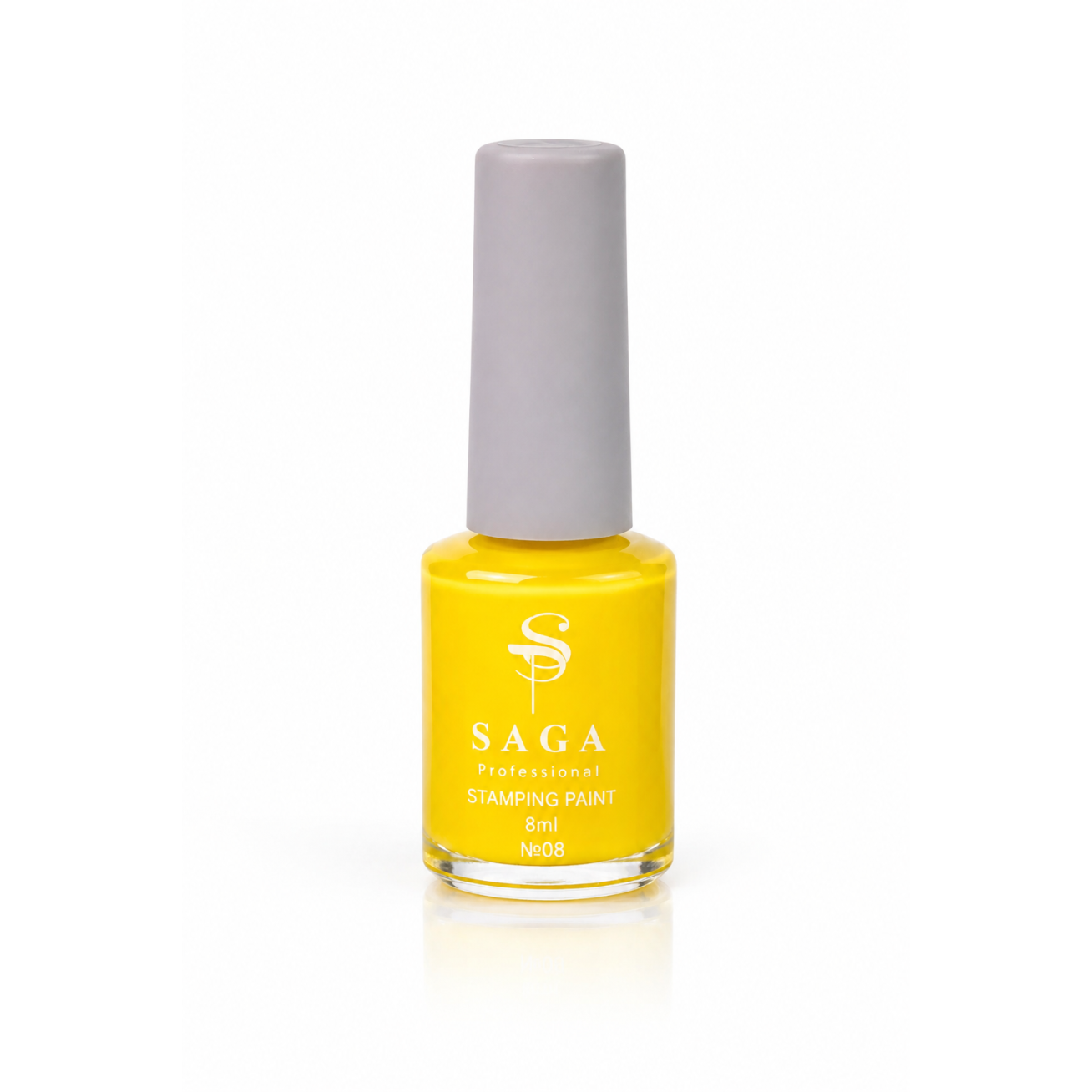 Saga Stamping Paint Nr. 08 – Geltoni dažai štampavimui 8 ml