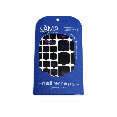 SĀMA Pedikiūro Lipdukai Nr.48 – Lengvas Nagų Dizainas