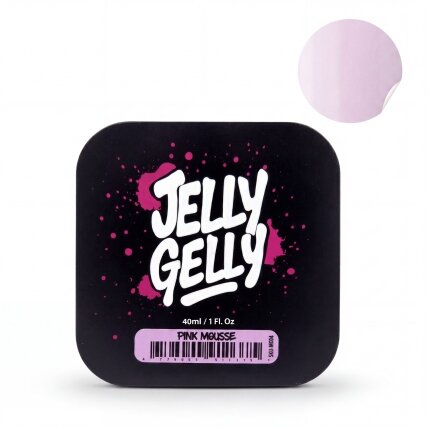 Savaime išsilyginantis gelis Jelly Gelly Macarons Pink Mousse 40ml