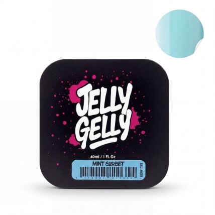 Savaime išsilyginantis gelis nagams Jelly Gelly Macarons „Mint Sorbet“, 40 ml Savaime išsilyginantis gelis nagams Jelly Gelly Macarons „Mint Sorbet“, 40 ml