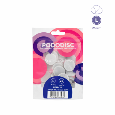 Staleks Pododisc PRO poliruoklių papildymas L - 25 vnt.